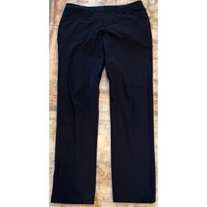 Lululemon Mens ABC Slim Chino Pants Navy Straight Leg Flat Front Preppy Size 33